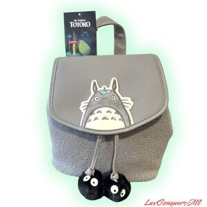 Studio Ghibli My Neighbor Totoro Sherpa Slouch Mini Backpack